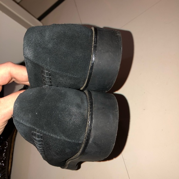 Alexander Wang Black Suede Creeper Shoes 37.5 - Picture 4 of 6